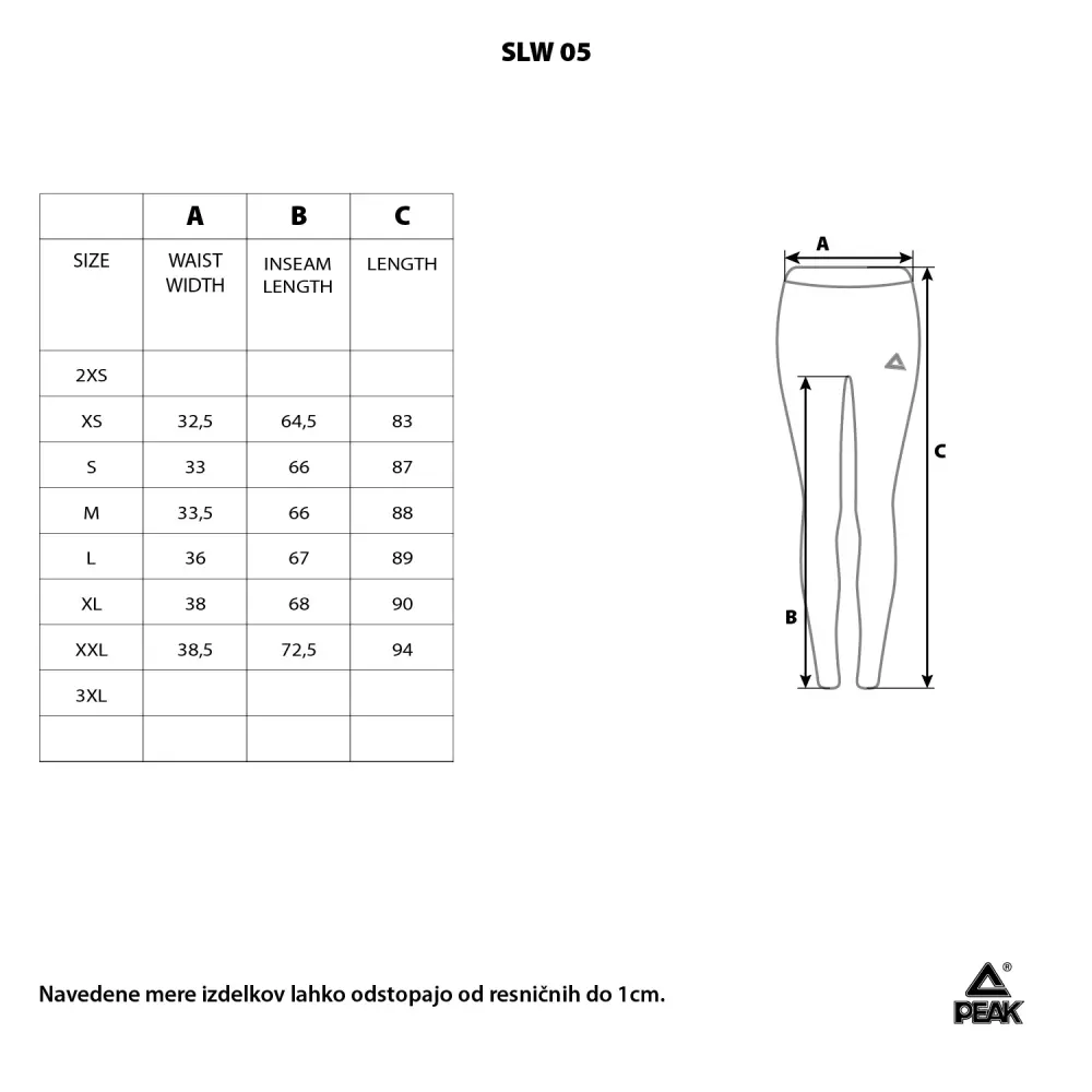 Ženska pajkice fit Peak SLW-22