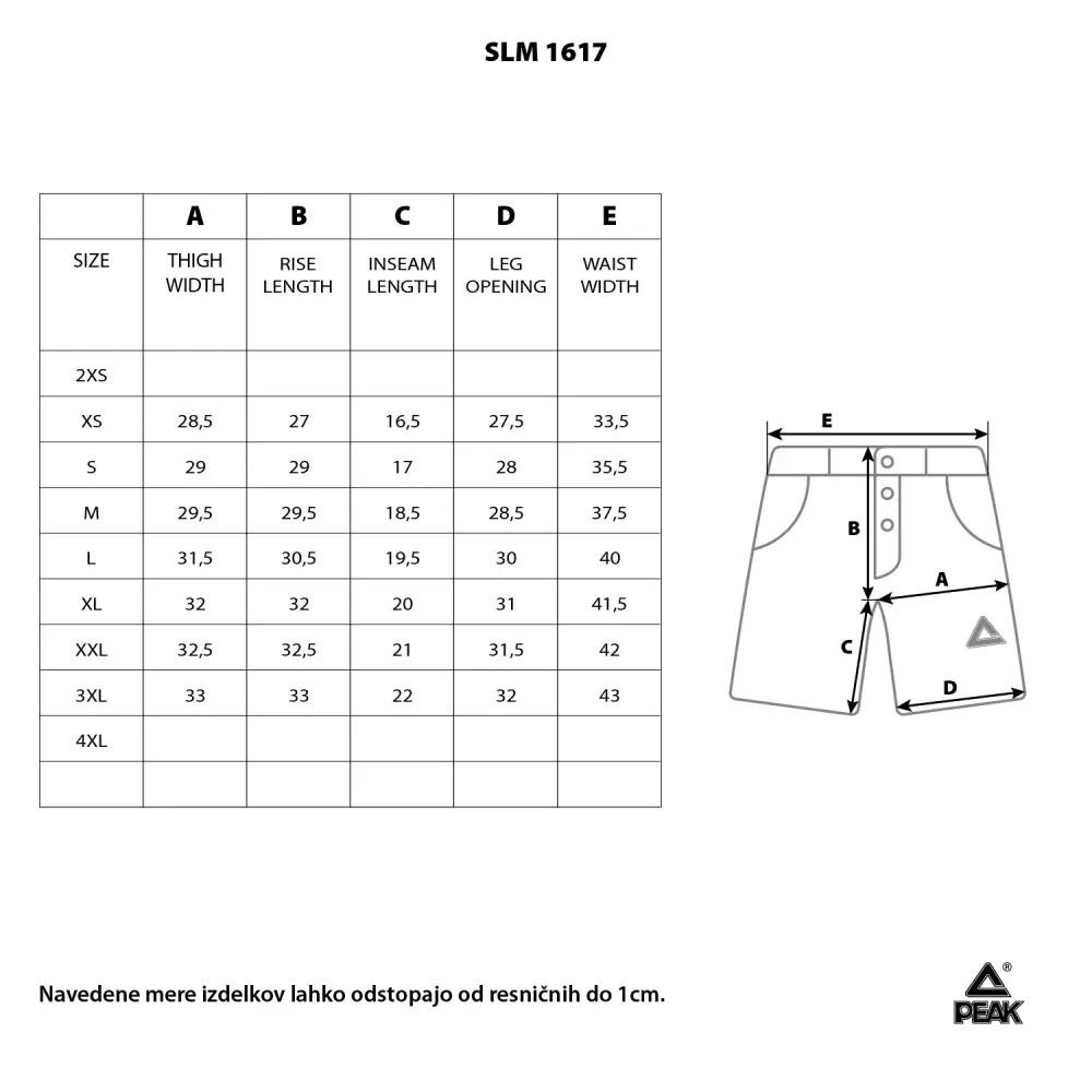 Moške kratke hlače Peak SLM-1617