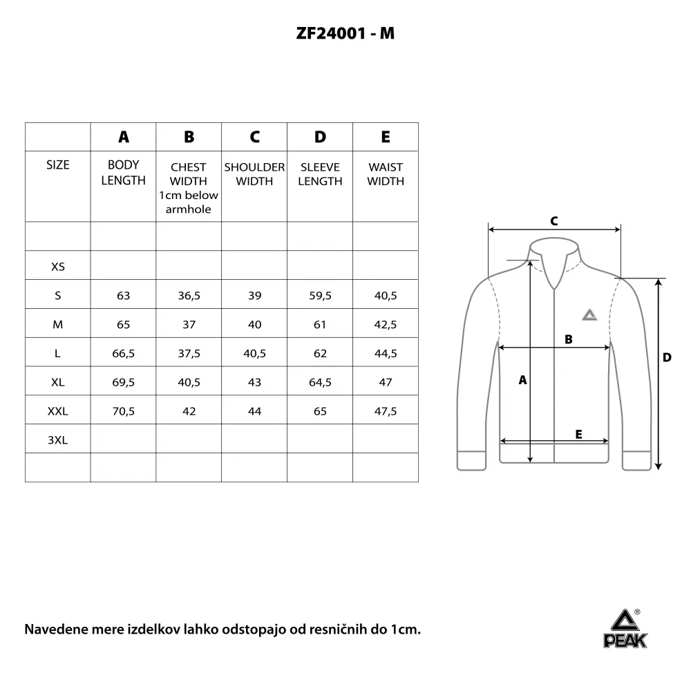 Ženska bomber jakna Peak ZF24002