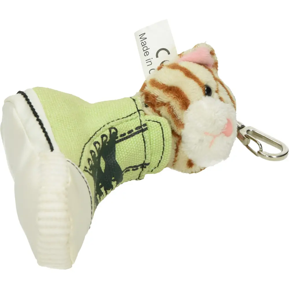 Obesek za ključe - muca v copatu